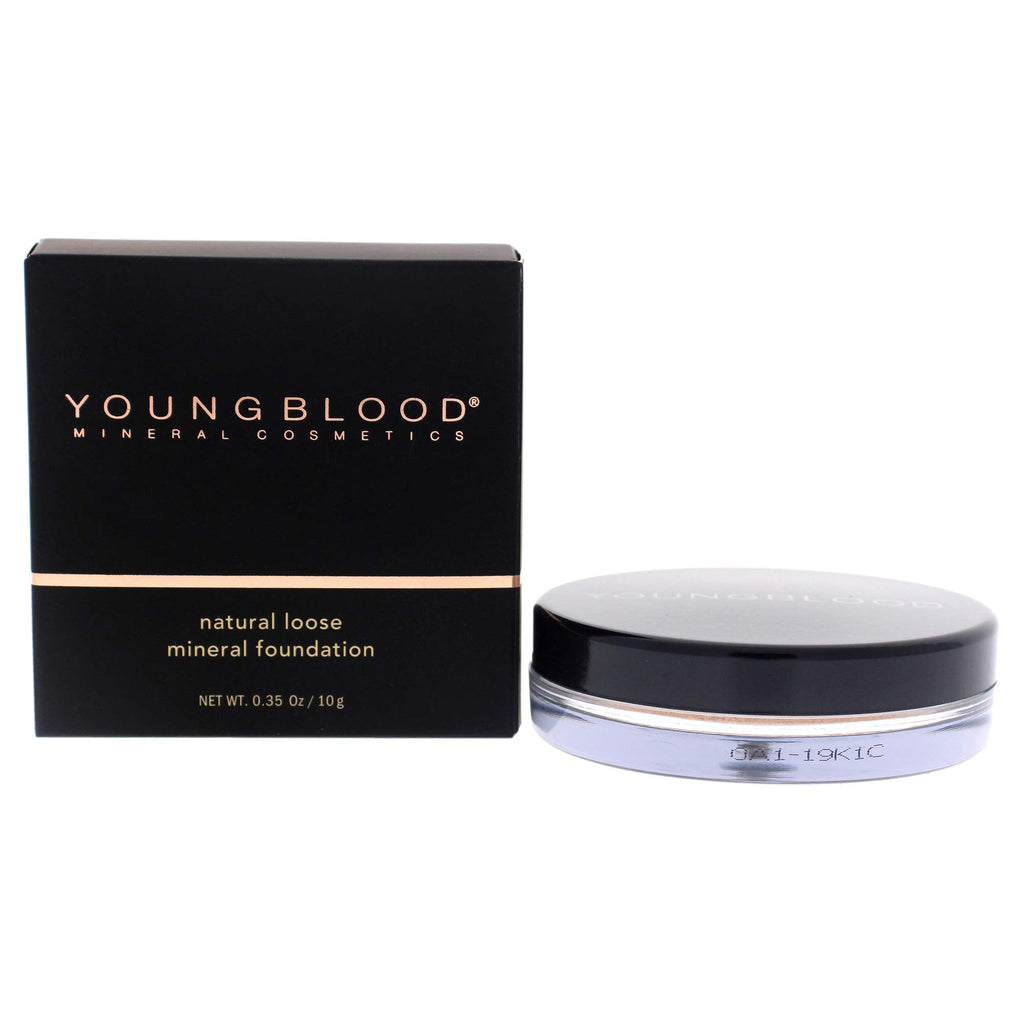 Youngblood Rose Beige Loose Face Powder Foundation, Natural Illuminating Full Coverage Oil Control Matte Lasting, Vegan, Cruelty Free