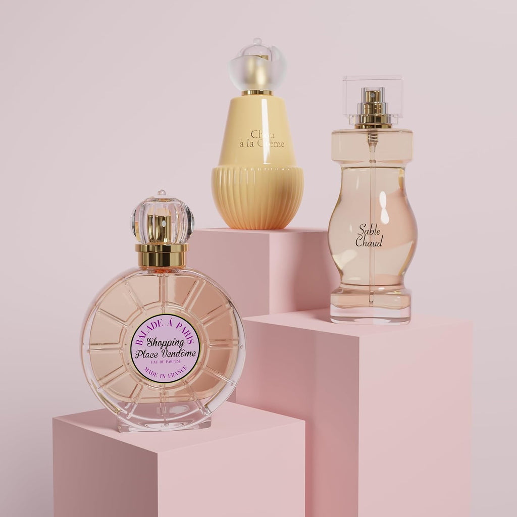 Jeanne Arthes – French Way of Life - Collection Azur - Sable chaud - Perfume for Women – Fruity & Floral Scent – Musk & Patchouli – Made in France – 3.3 Fl.Oz