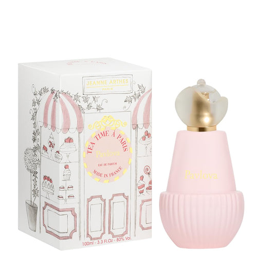 Jeanne Arthes - French Way of Life, Tea Time À Paris, Pavlova Eau De Parfum, Spray Perfume for Women, Fruity Floral Scent, Notes of Strawberry, Candied Apple, Made in France, 3.38 fl.oz