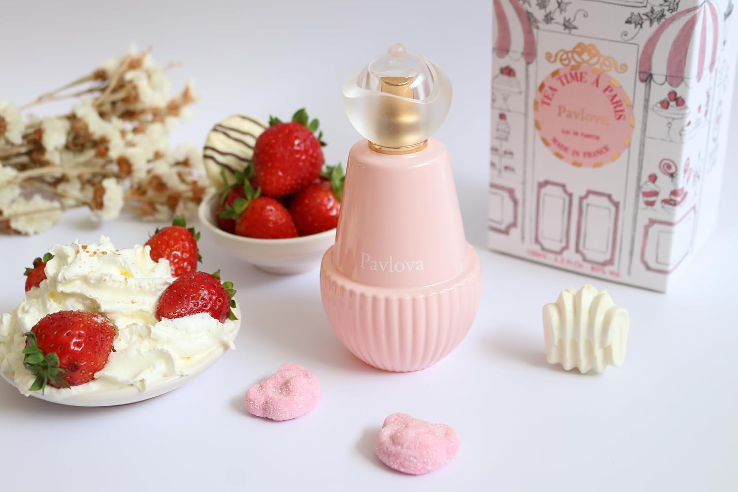 Jeanne Arthes - French Way of Life, Tea Time À Paris, Pavlova Eau De Parfum, Spray Perfume for Women, Fruity Floral Scent, Notes of Strawberry, Candied Apple, Made in France, 3.38 fl.oz