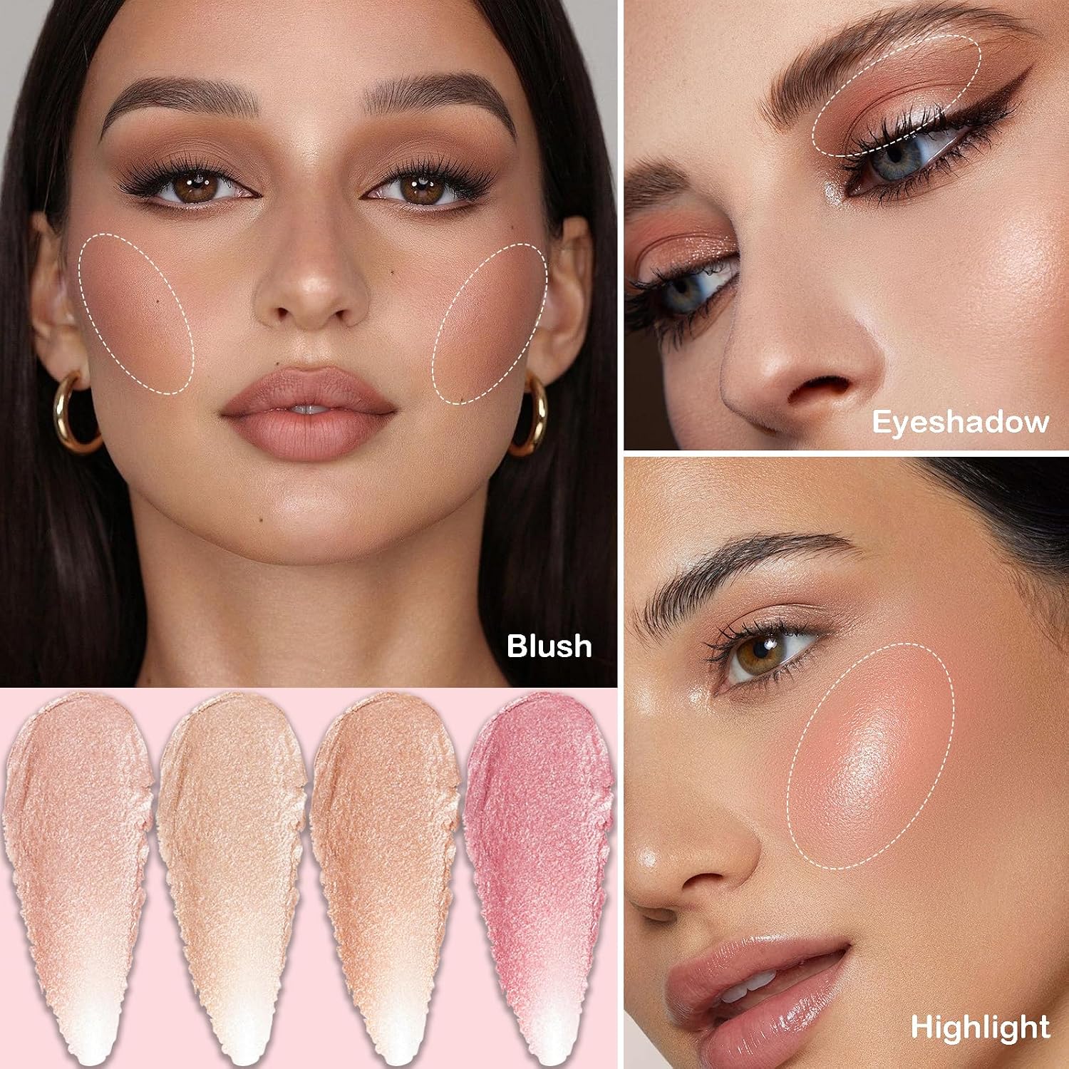 Best of The Baked Makeup Palette,Highly Pigmented, Long-Wearing,7Colors Full Size Baked Palette Includes 1Bronzer, 1Blush, 2Highlighters and 3Eyeshadows,Travel-Friendly Baking Makeup,Gifts for Girls.