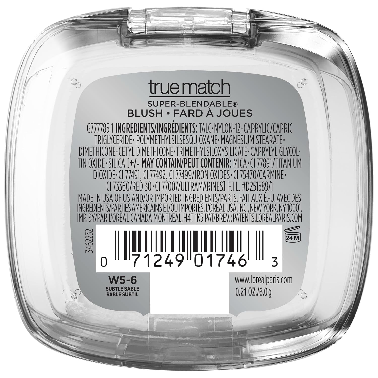 L'Oreal Paris True Match Super-Blendable Powder Blush, Subtle Sable, 0.21 Oz (Packaging May Vary)