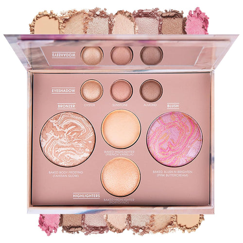 Best of The Baked Makeup Palette,Highly Pigmented, Long-Wearing,7Colors Full Size Baked Palette Includes 1Bronzer, 1Blush, 2Highlighters and 3Eyeshadows,Travel-Friendly Baking Makeup,Gifts for Girls.