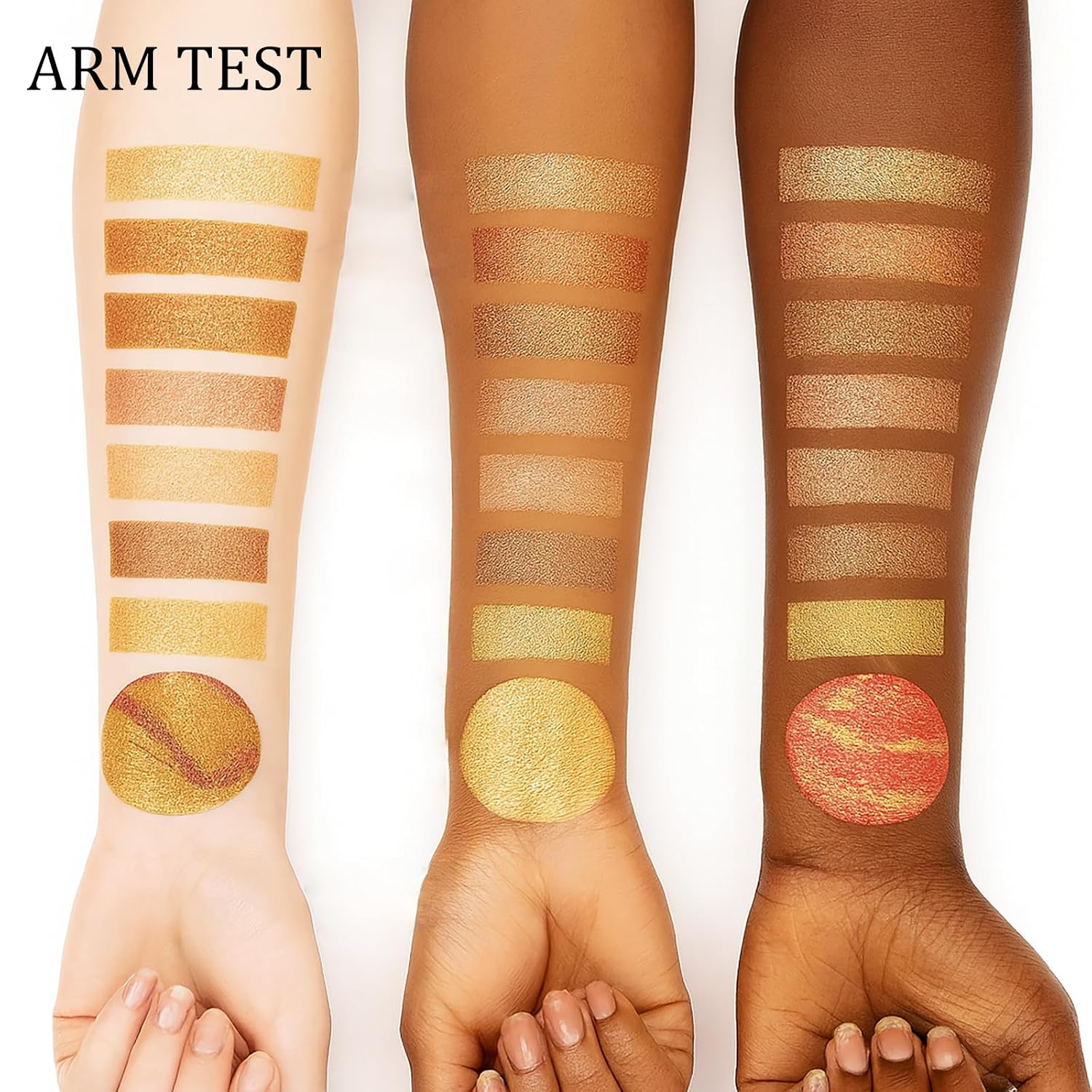 K'APEINE All-in-One Makeup Palette, 9 Colors Dark Brown Baked Face Kit Includes Eyeshadow, Blush, Highlighter & Bronzer | Sun-Kissed Intense Contour Set for Women - 02#