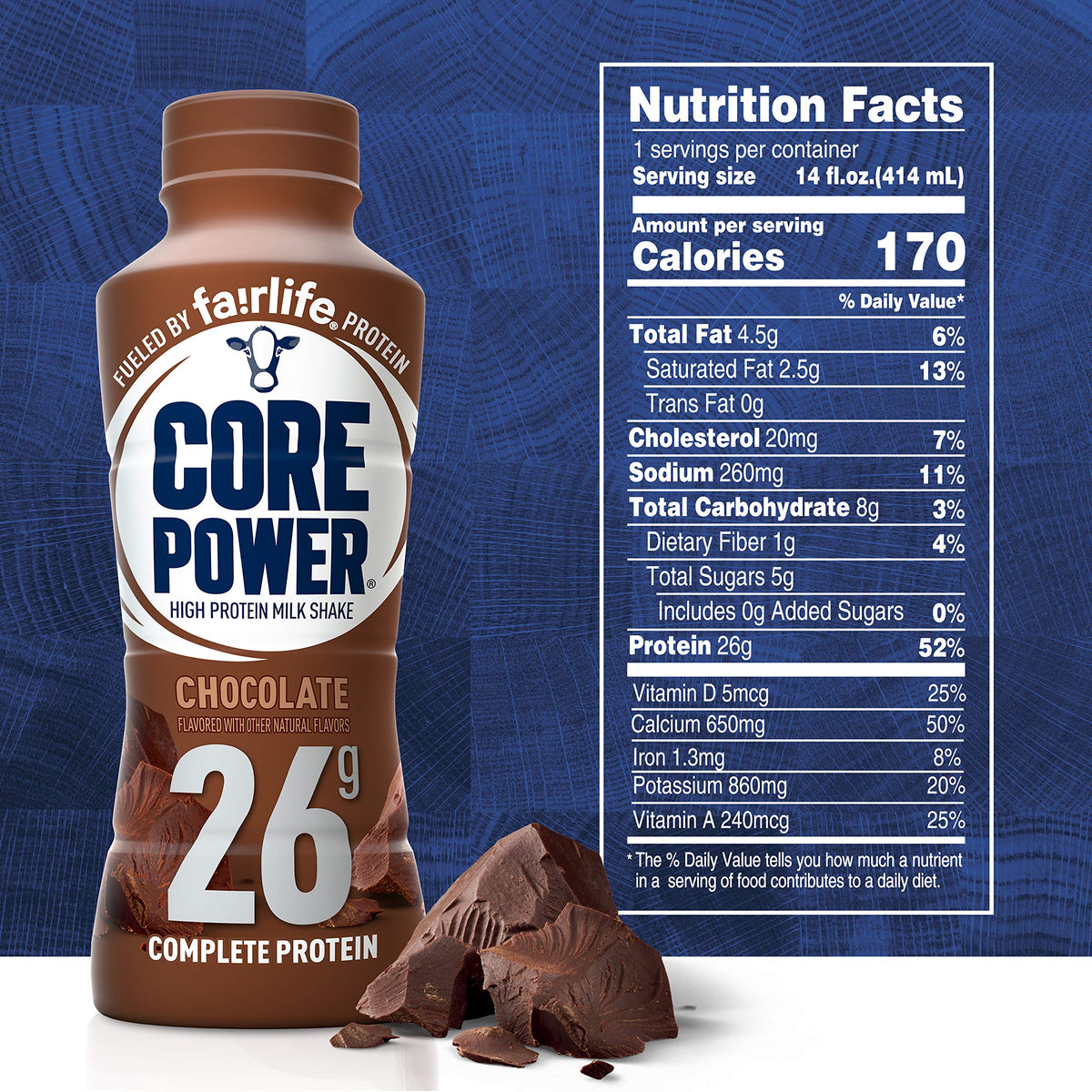 Core Power Protein Shake, Strawberry Banana, 26g Bottle, 14oz